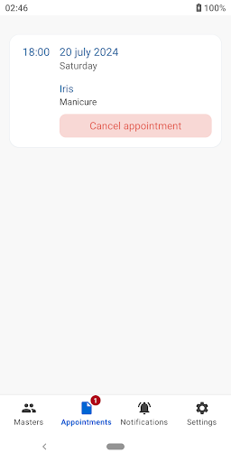 Check in Beauty: Client Screen 3