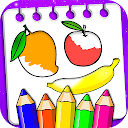 Fruits Coloring Book & Drawing Book 