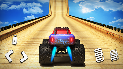 Monster Trucks Mega Ramp Impossible Super hero screenshots 1