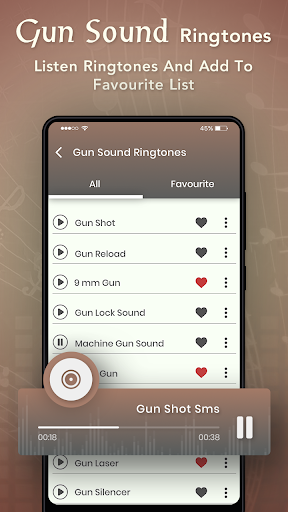 Gun Sound Ringtone Screen 2
