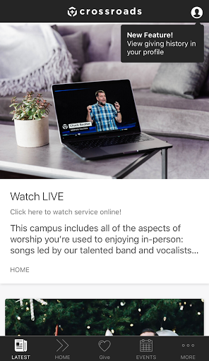 Android application Crossroads Church - CA screenshort