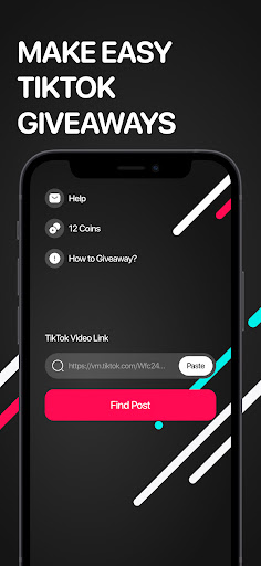 Android application Giveaway Picker by Tikprize screenshort