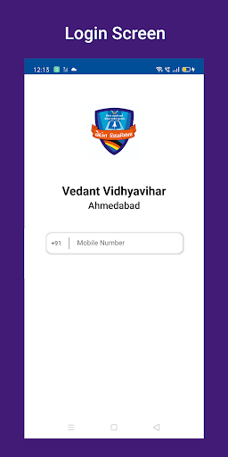 Android application Vedant Vidhyavihar screenshort
