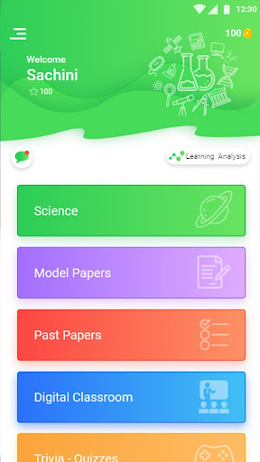Android application Candela Learning screenshort