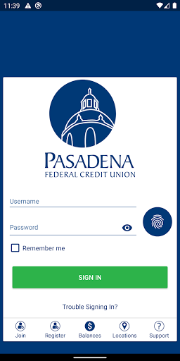 Android application Pasadena FCU screenshort