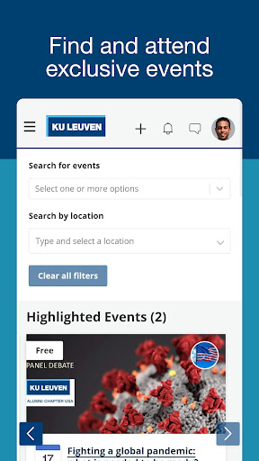 KU Leuven Connect Screen 2