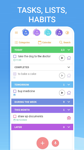 Screenshot of To-do list - tasks planner