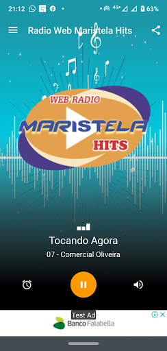 Android application Maristela Hits Web Rádio screenshort