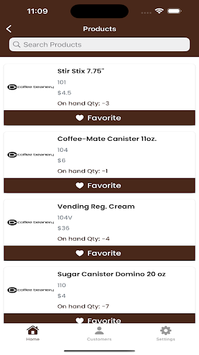 CoffeeBeanery Screenshot