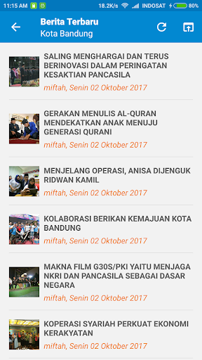 Portal Bandung Screen 2