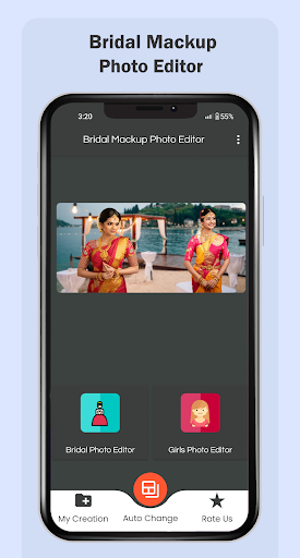 Android application Bridal Mackup Photo Editor screenshort