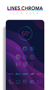 Lines Chroma – Icon Pack v3.4.8 [Paid]