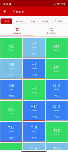 Android application Gastropos⁺ (β) screenshort