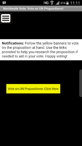 Android application Worldwide Vote screenshort