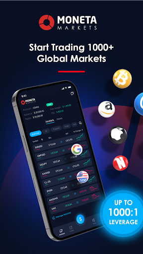 Android application Moneta Markets screenshort