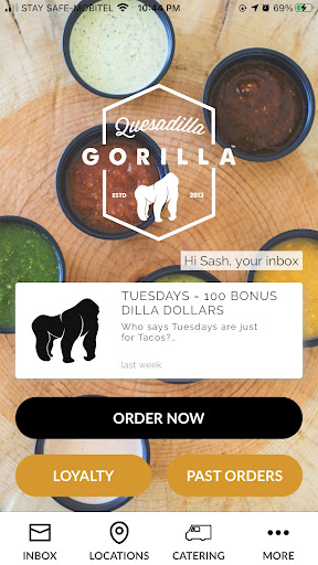 Android application Quesadilla Gorilla screenshort