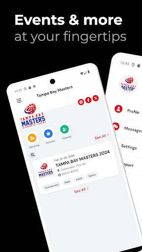 Android application Tampa Bay Masters screenshort
