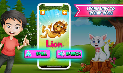Android application Learn to speech and spell screenshort