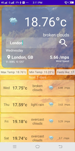 Weather App Screen 2