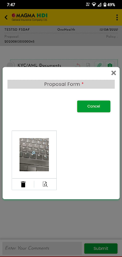 MagmaHDI-Document Verification Screen 2