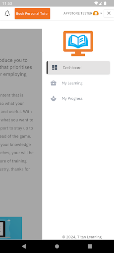 Titan Learning Screen 3