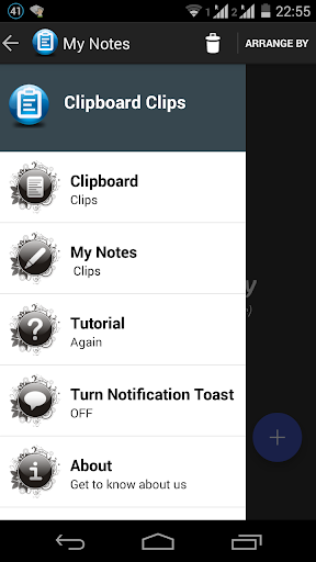 Clipboard Clips Screen 2