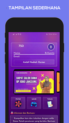 Aplikasi Hiburan Saldodana Screenshot 2 - AppWisp.com