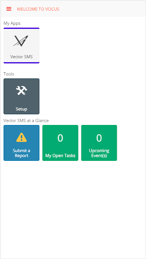 Android application VOCUS Safety screenshort