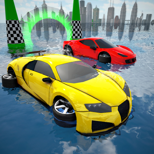 Water Slide Car Race - Water Surfing Stunts 🕹️ Play Now on GamePix