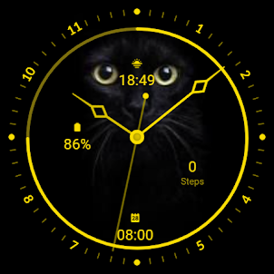 Dark Cat Watch Face L109