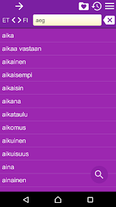 Estonian Finnish Dictionary