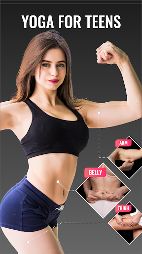 Android application Teens Yoga Club - Home Workout screenshort