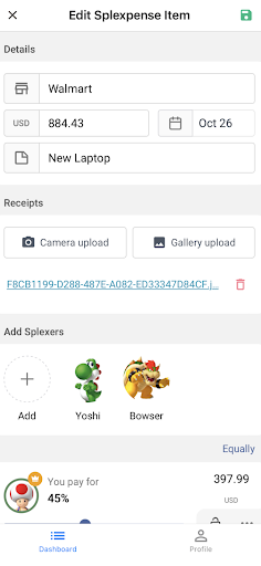 Splexpense Screen 2