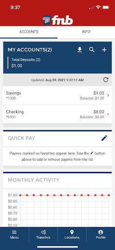 Fairfield National Bank Mobile Screen 3