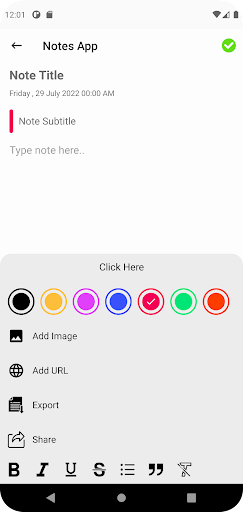 Color Notes Screen 2