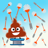 Leaping poop game: dodge plung