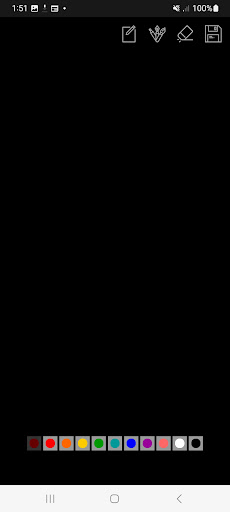 Simple drawing board black Screen 2