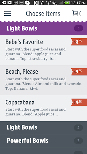 Acai Hut Screen 3