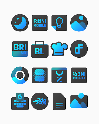 Android application Bluediant - Icon Pack screenshort