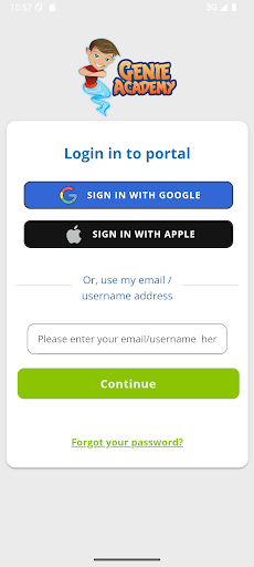 Genie Academy Parent Portal