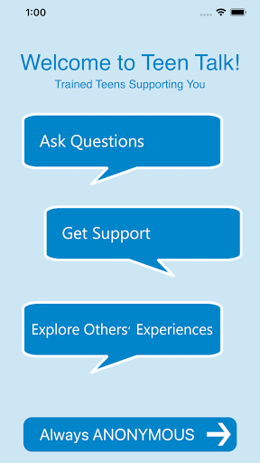Android application Teen Talk - Teens Support Teen screenshort