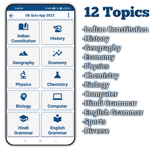 Gk Quiz App 2022 in hindi Screen 3