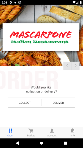 Android application Mascarpone screenshort
