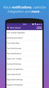 Tour Tracker Grand Tours Screenshot