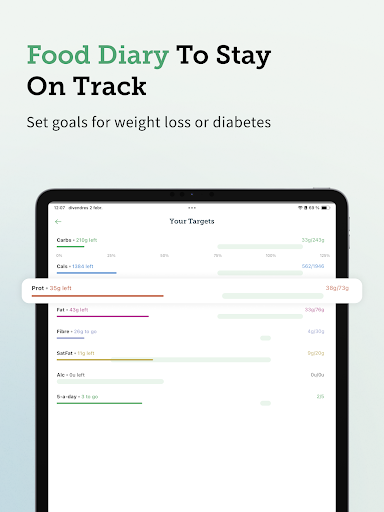 Screenshot of Carbs & Cals: Diet & Diabetes