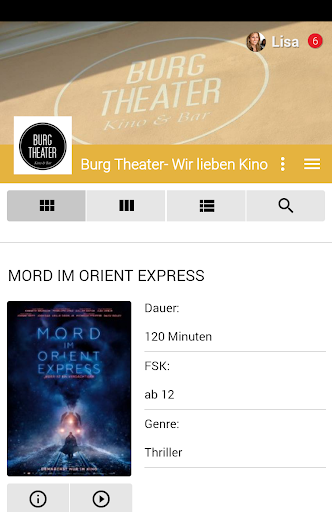 Android application Kino Burg screenshort