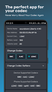 Bluetooth Codec Changer Screenshot