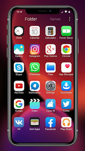 Captura de Pantalla 3 iLauncher Phone 11 Max Pro OS  android