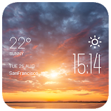 Sunset Cloudsweather widget icon