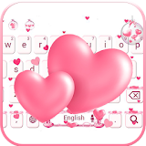 Love Keyboard theme pink love icon